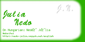 julia nedo business card